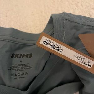 Skims boyfriend long sleeve tee in teal (kyanite)